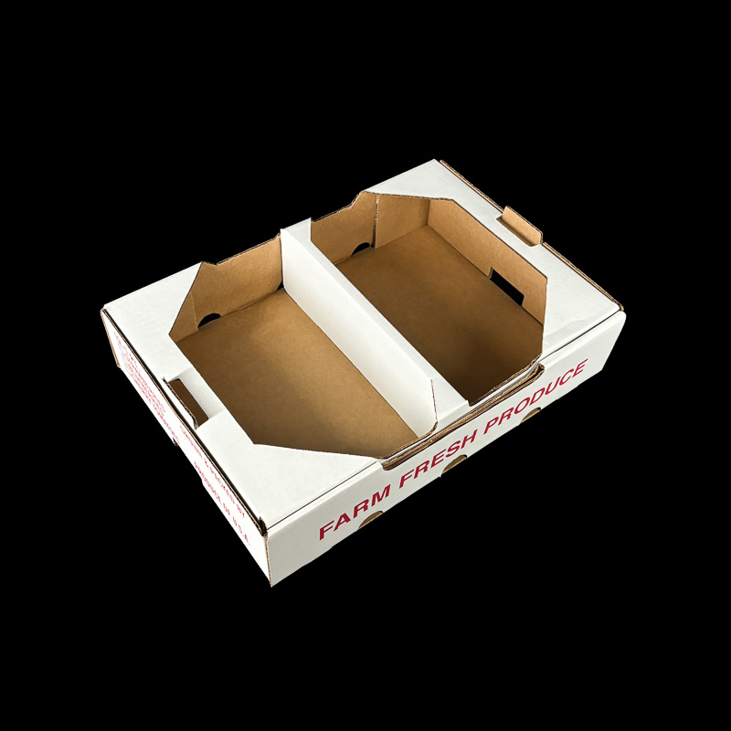 An open top produce tray for fresh berries.