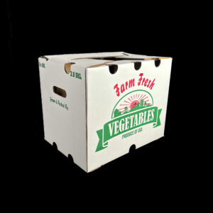 W4016 1.35 Bu Vegetable Waxed Carton - Midlantic Labeling and
