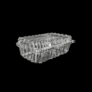 A clear 4 pound clamshell for grapes.
