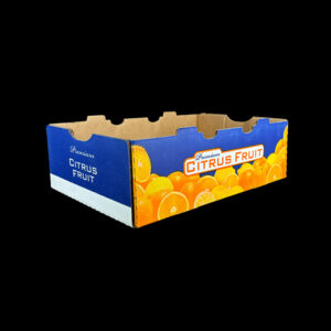 A 30 pound bulk box for fresh citrus.