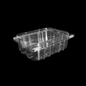 A clear 1 pound clamshell for cherries.