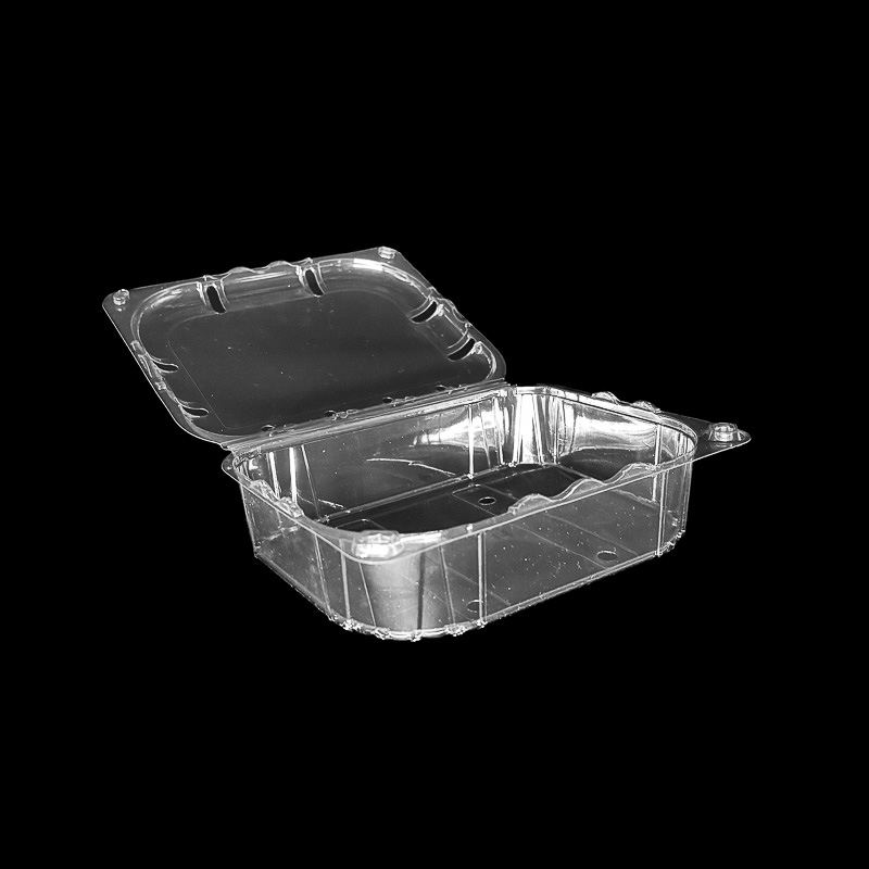 A clear clamshell for holding 1 pound of fresh kiwi.