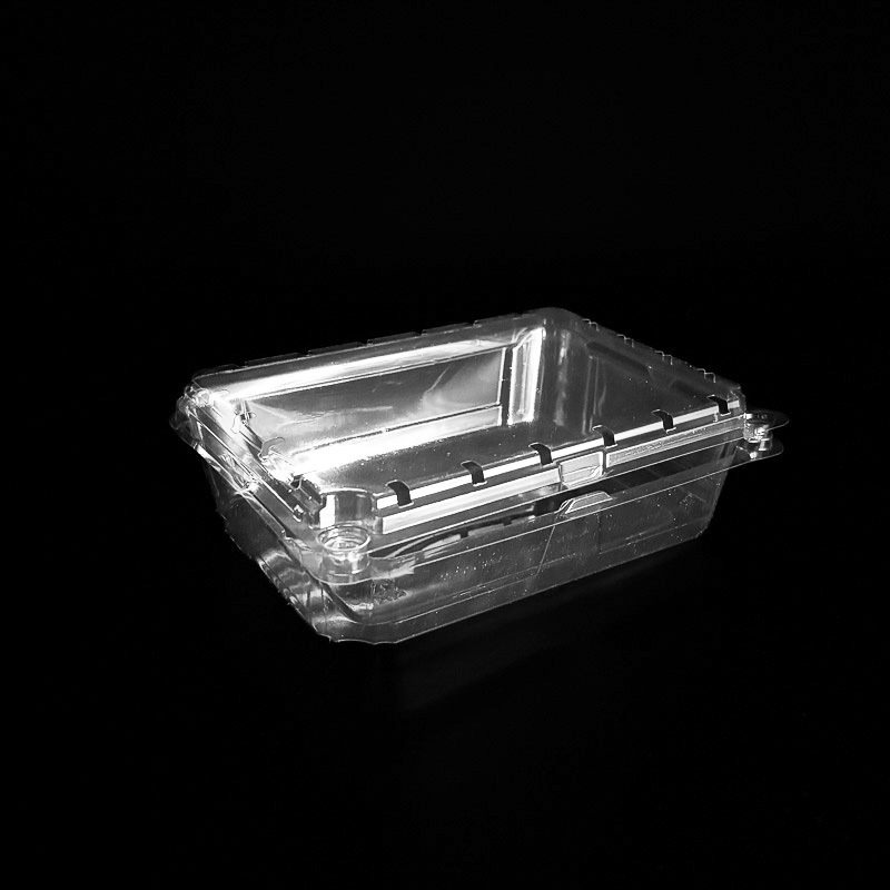 A clear clamshell for holding 1 pound of fresh kiwi.