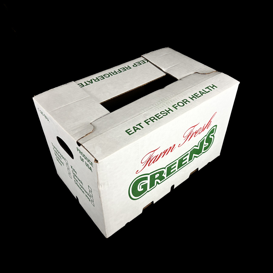 W4016 1.35 Bu Vegetable Waxed Carton - Midlantic Labeling and